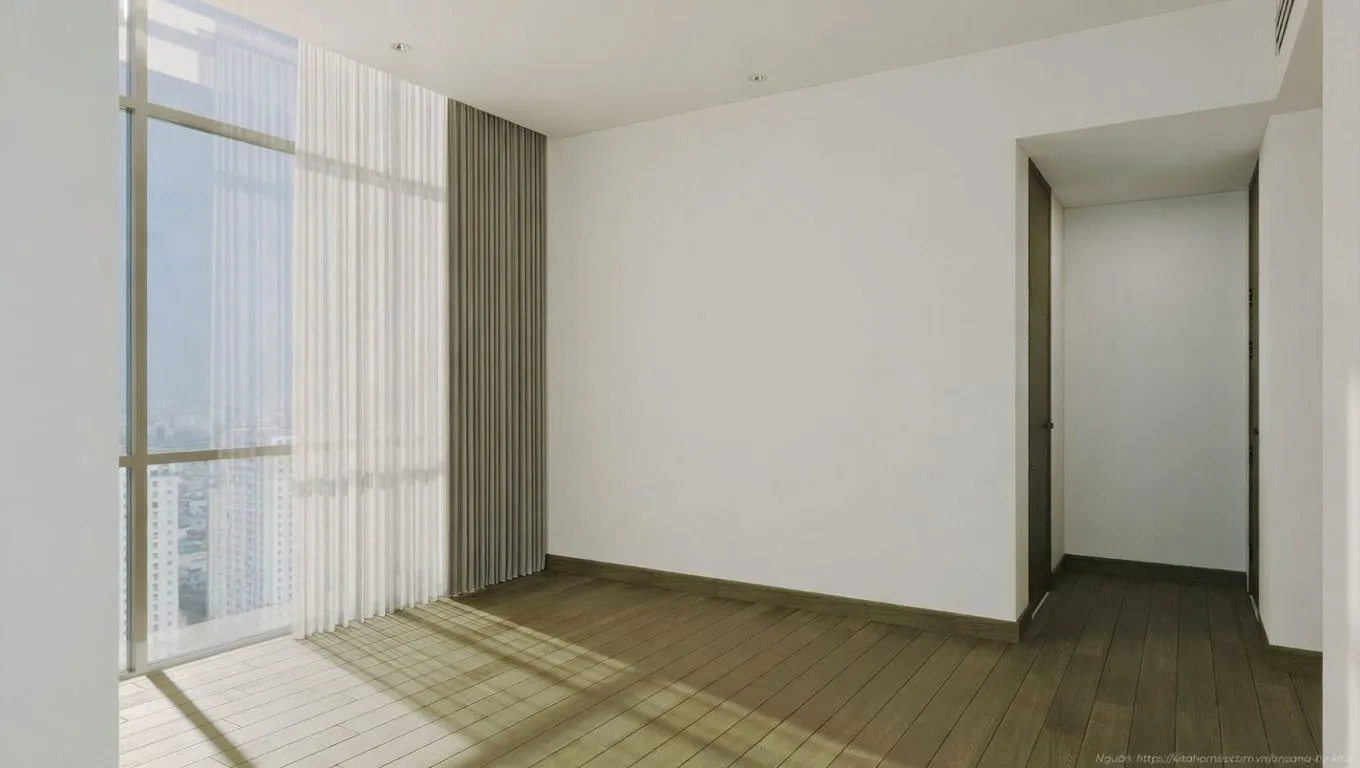 Không gian sống thượng lưu tại nhà mẫu Penthouse Ansana by Kita - Phòng ngủ