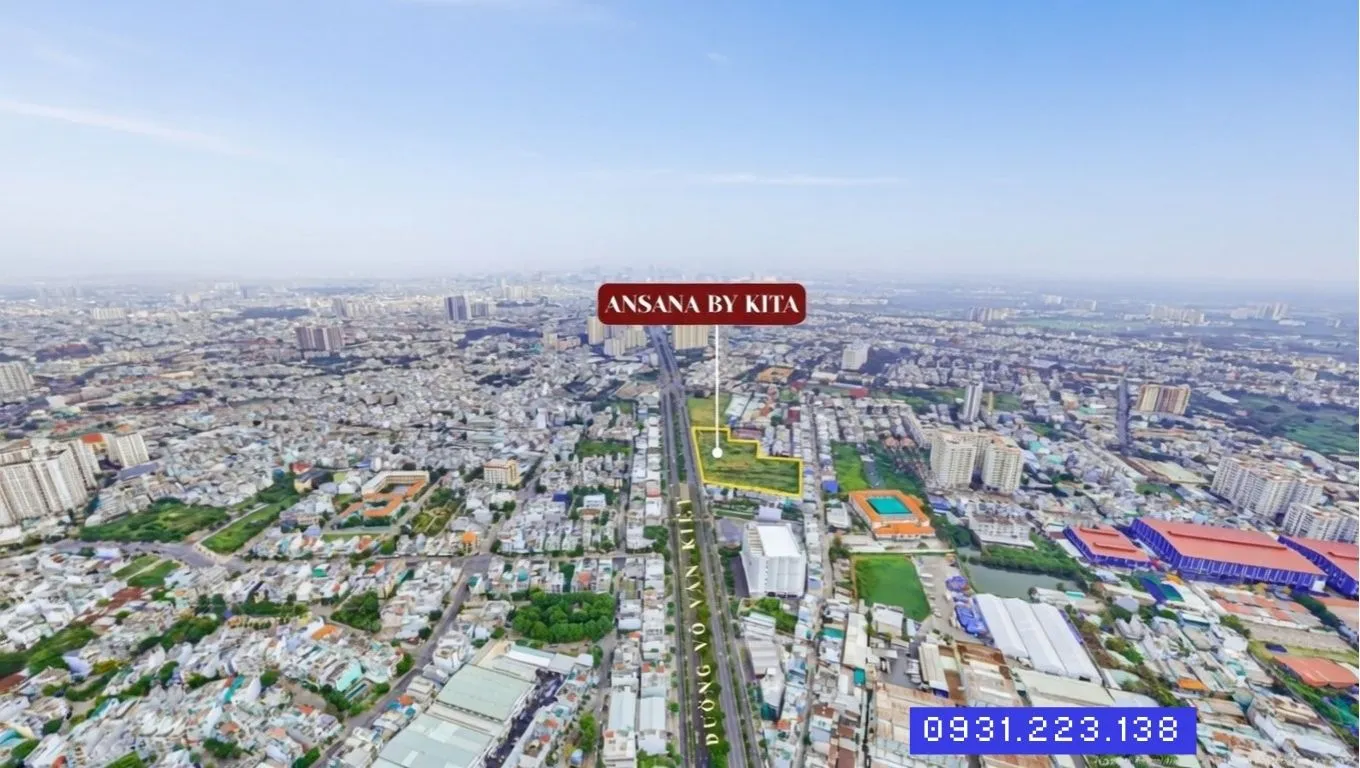 Sơ đồ vị trí dự án Ansana by Kita mặt tiền Võ Văn Kiệt - Tổng quan
