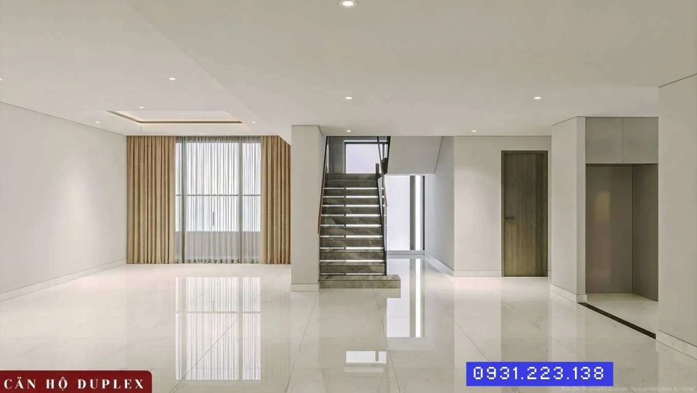 Thiết kế nội thất sang trọng căn hộ Duplex Ansana by Kita - Cầu thang