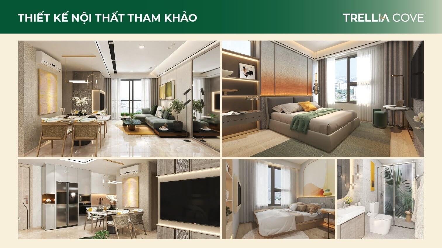 Thiết kế nội thất căn hộ Trellia Cove
