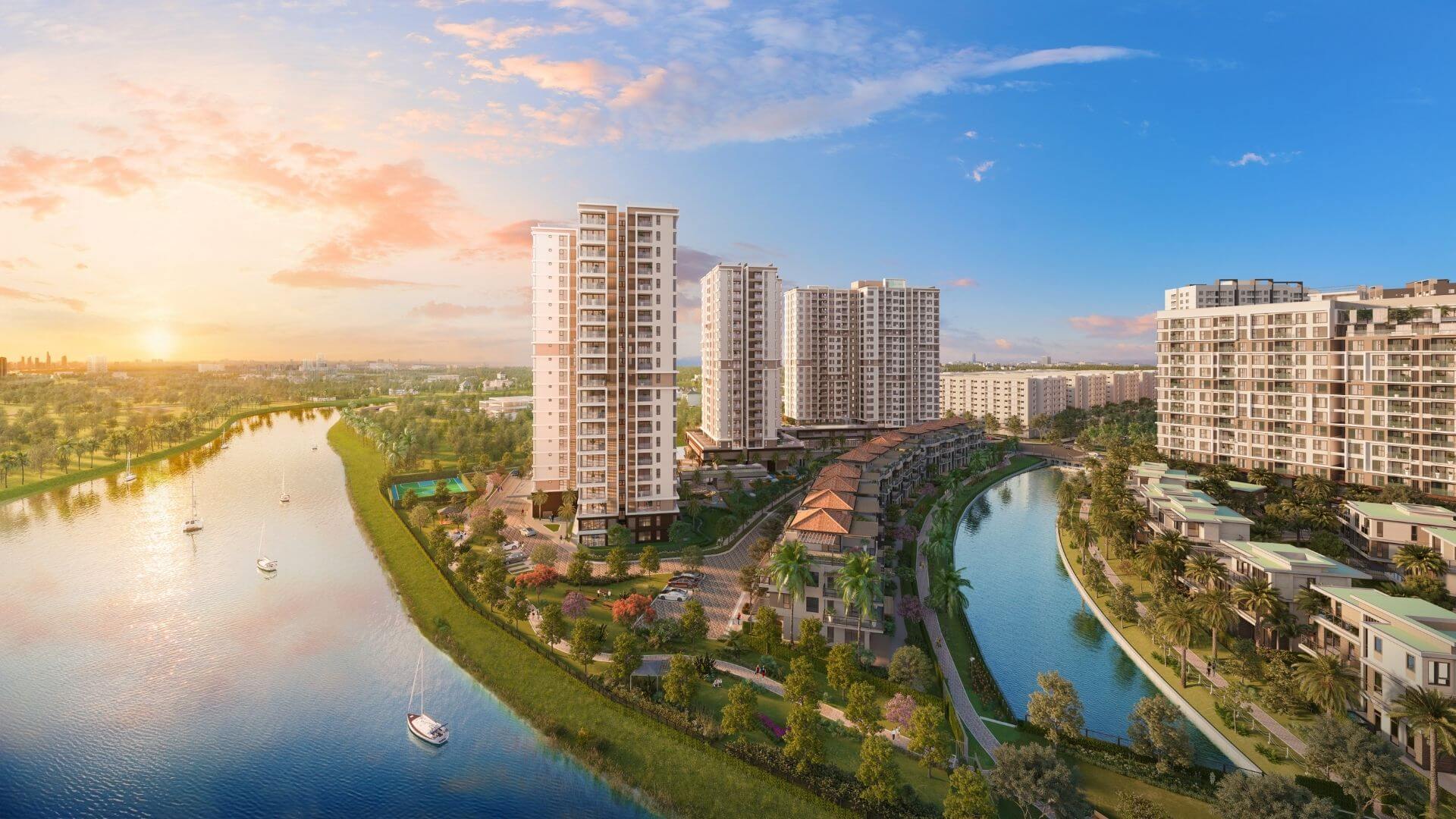 Phối cảnh tổng thể dự án Trellia Cove Nam Long Bình Chánh